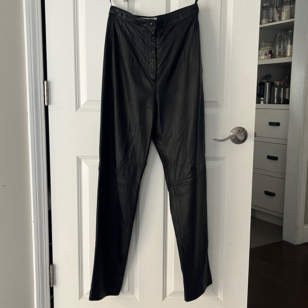 Vintage rib cage leather pants size M